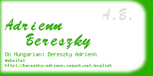 adrienn bereszky business card